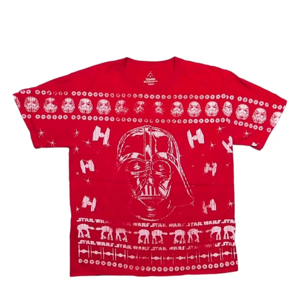 Disney Star Wars Darth Vader Merry Sithmas Ugly Sweater Design T-shirt Size M - Picture 1 of 4